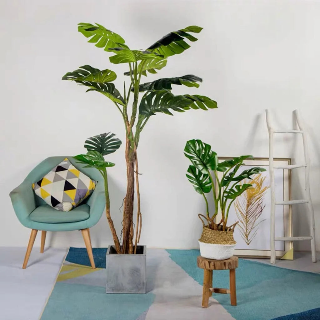 Artificial Indoor Turtle Back Tree Set Premium 4X 175cm Green Fake Fern Plant Decorative