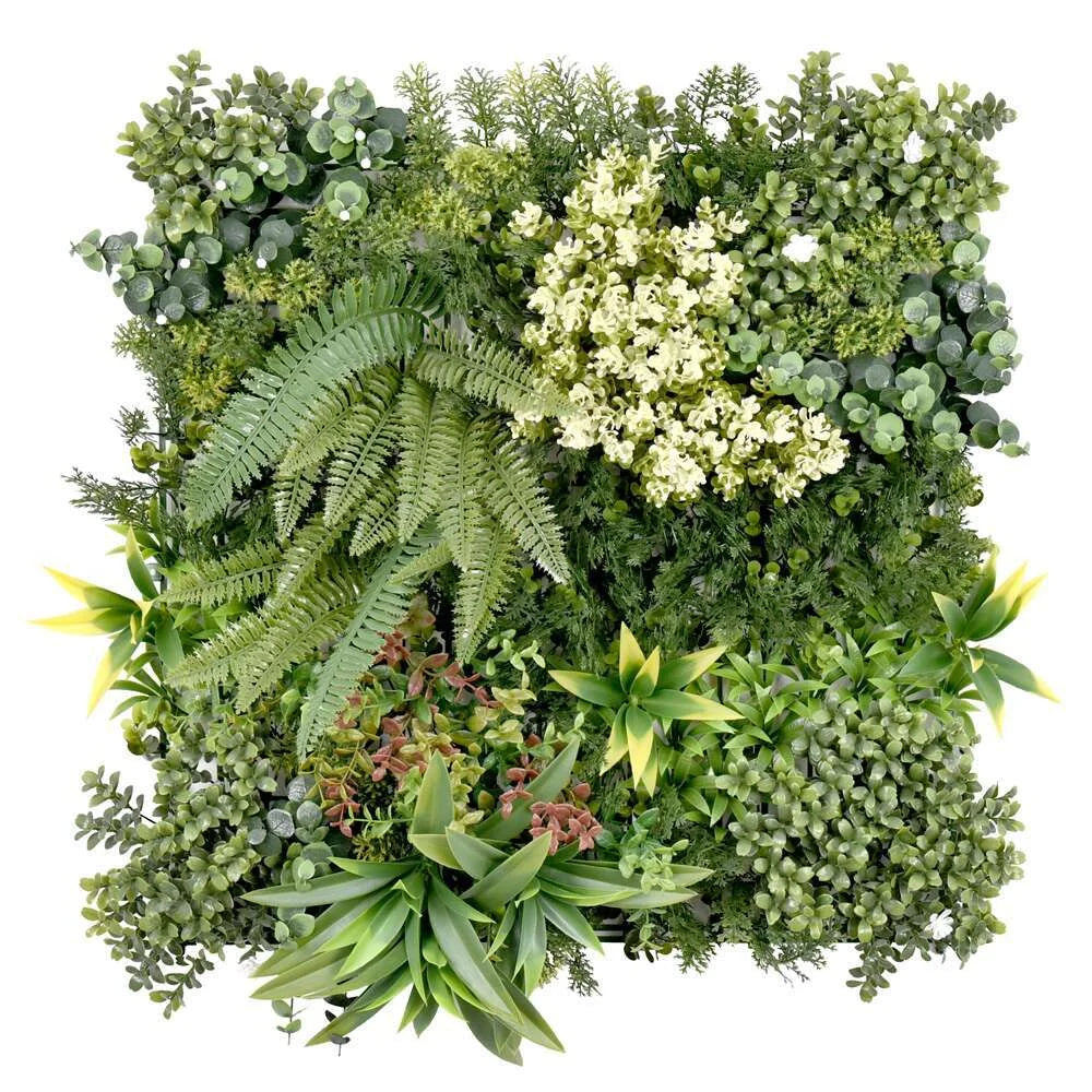 Artificial Plant Wall Grass Panels 12 Pack Vertical Garden