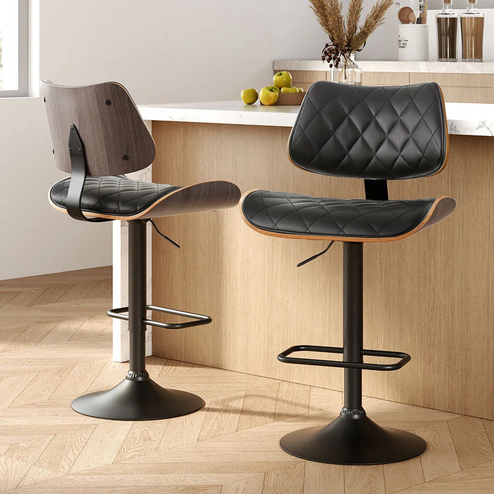 Artiss 2x Bar Stools Kitchen Dining Chairs Gas Lift Stool