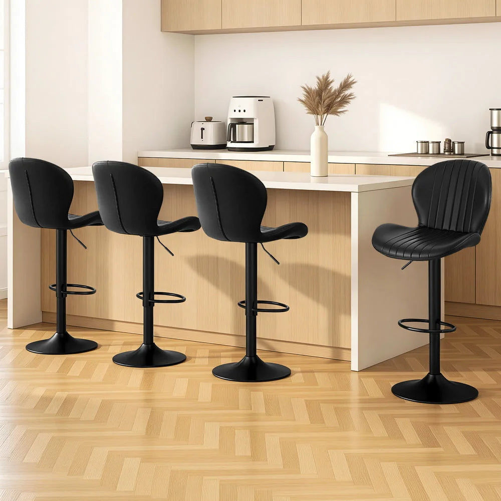 Artiss 4x Bar Stools Kitchen Swivel Gas Lift Counter Chair