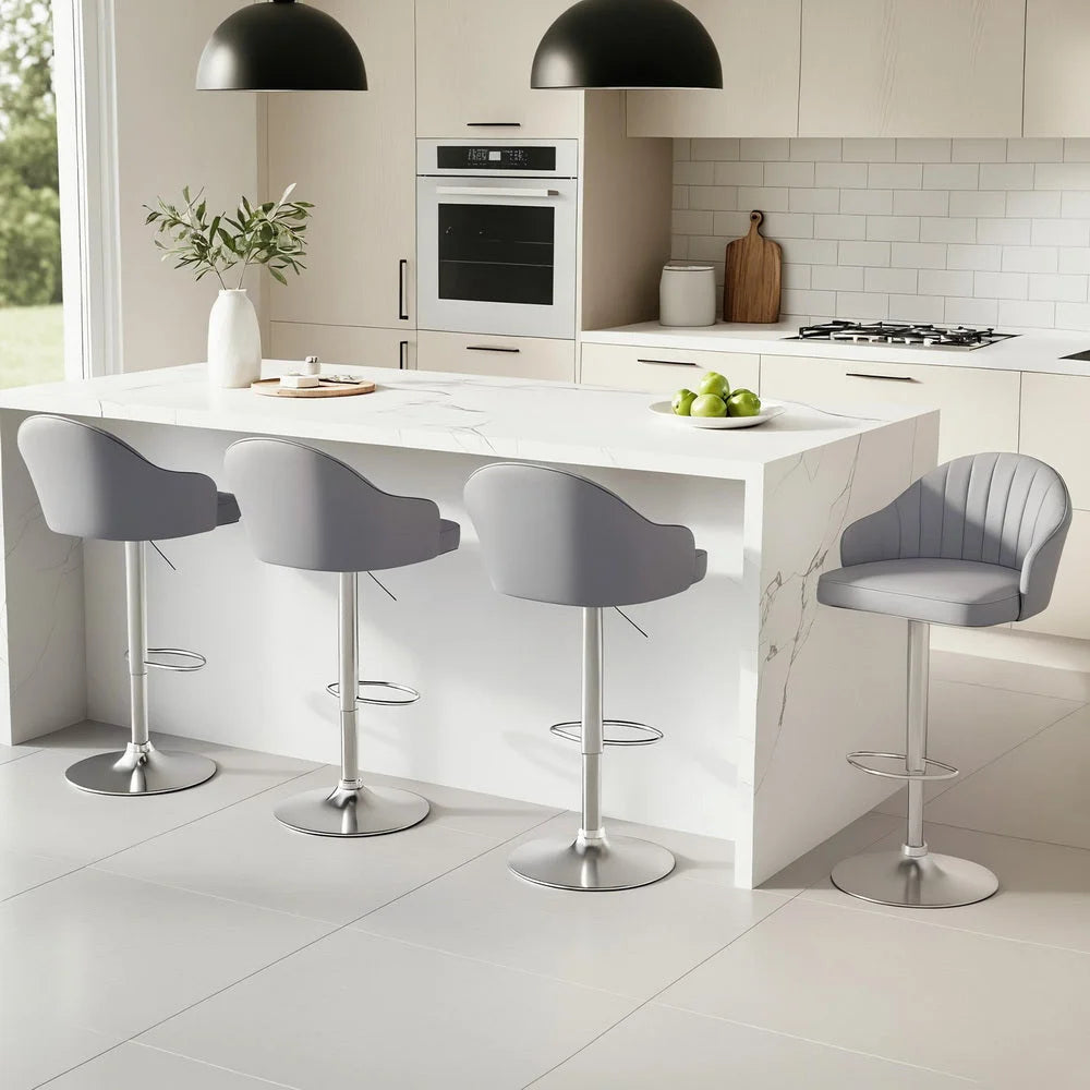 Artiss 4x Bar Stools Kitchen Swivel Gas Lift Counter Chair