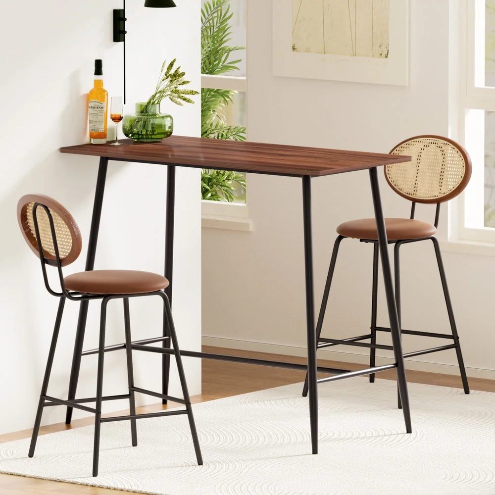Artiss Bar Table Stools Set Dining Desk Industrial Kitchen