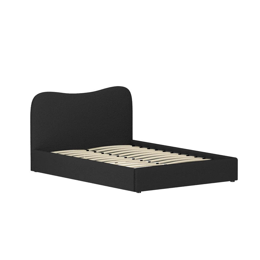 Bed double size with clean finish and fitted components
