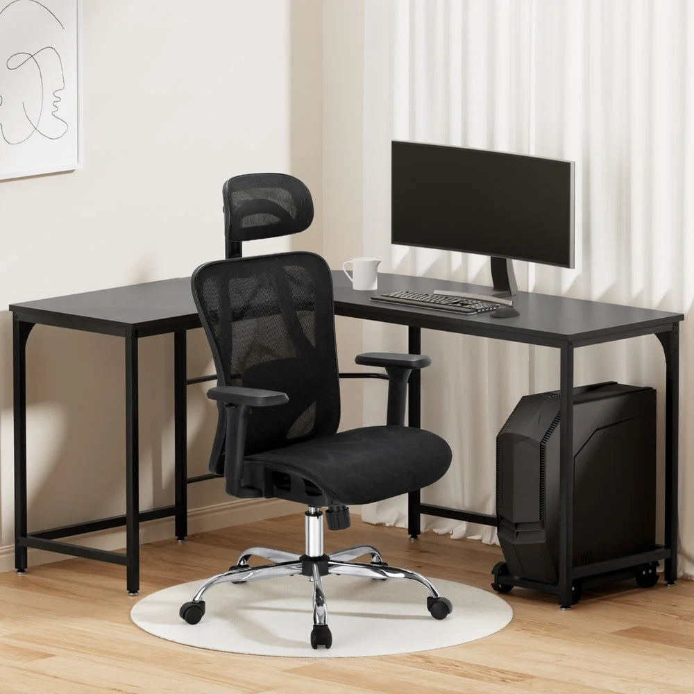 Office chair with seat and backrest