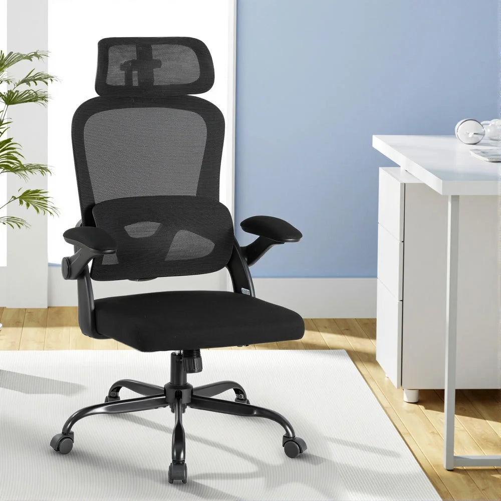 Artiss Ergonomic Office Chair Mesh Chairs Black - Furniture