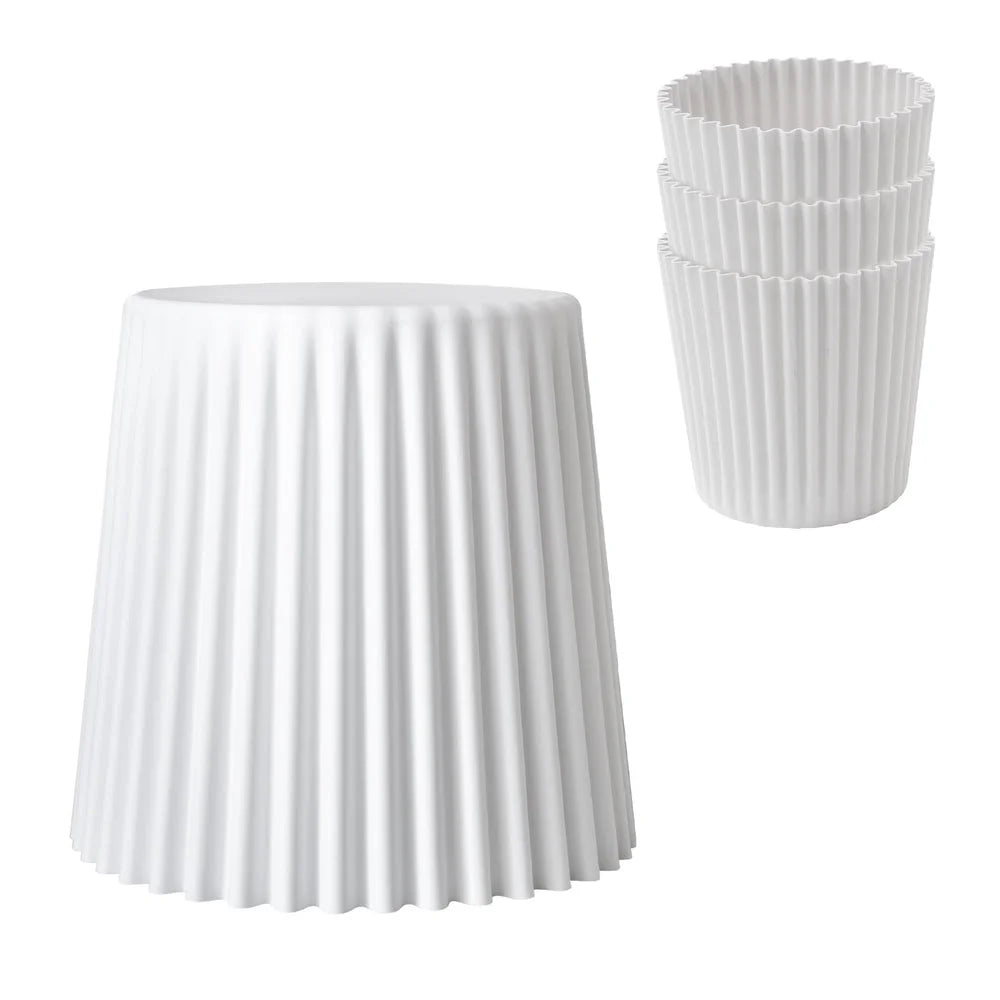 Artiss Set of 4 Cupcake Bar Stools Stackable Foot Stool