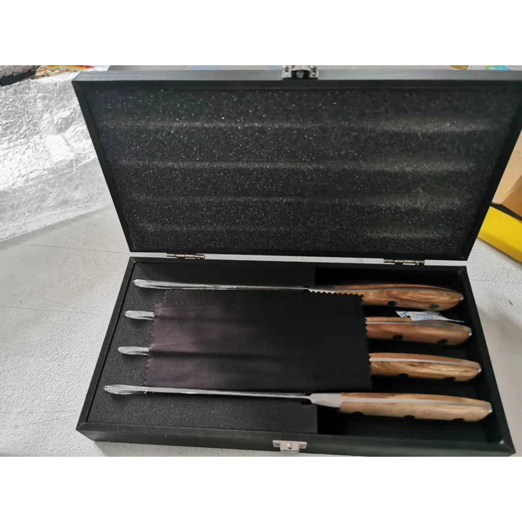 Asmoke Steak Knife Set of 4 - Pakkawood Handle - Home &