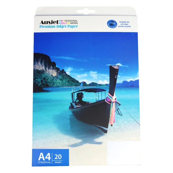 AUSJET A4 T-Shirt Transfer 180gsm - Light Colours 20 Sheets