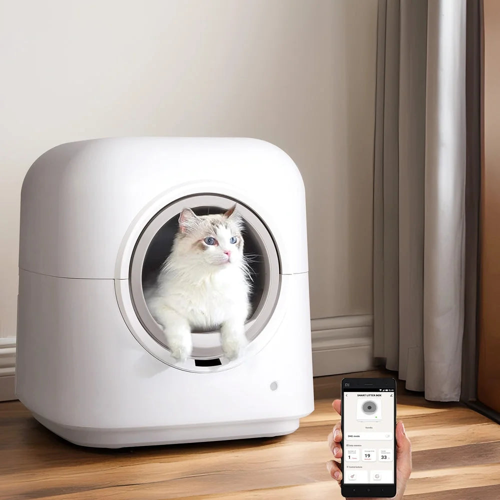 Automatic Cat Litter Box Self-Cleaning Smart Large Toilet
