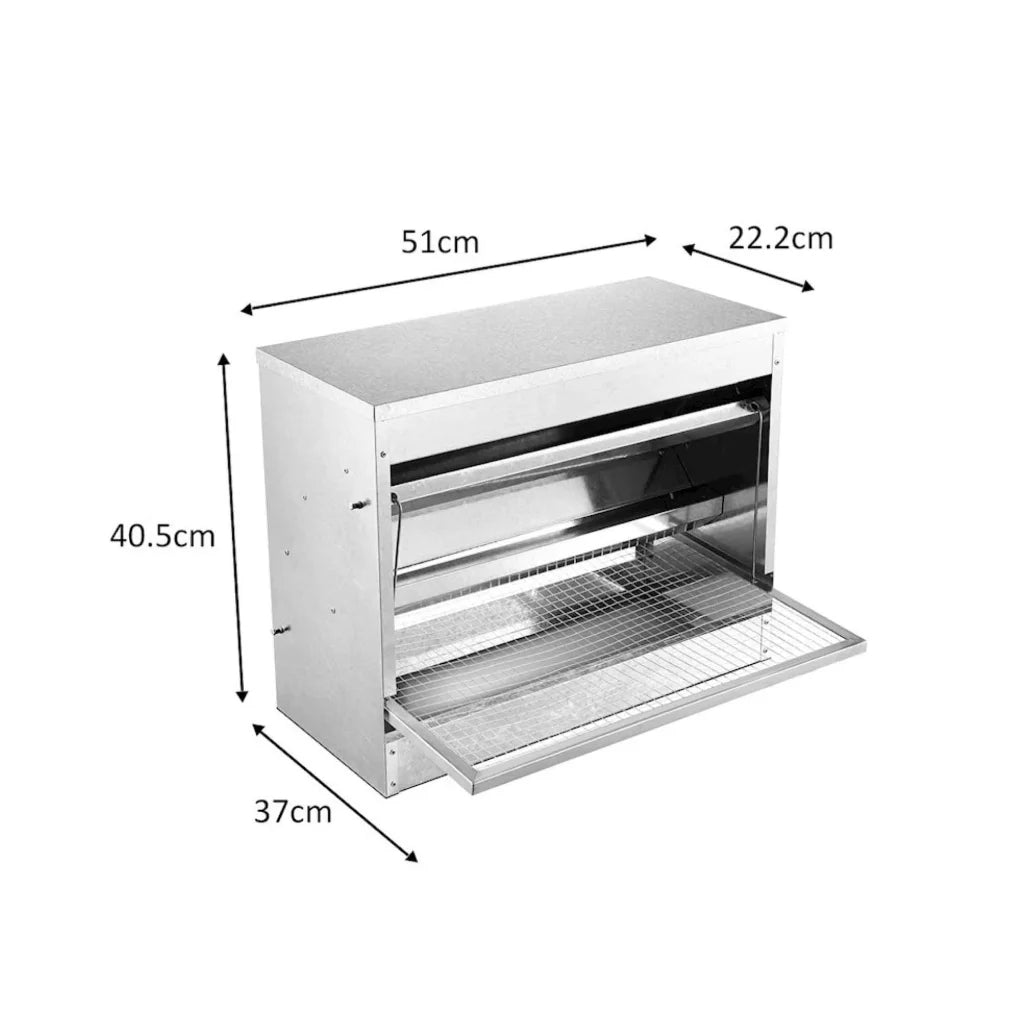 Automatic Chicken Feeder 10kg Chook Poultry Auto Treadle