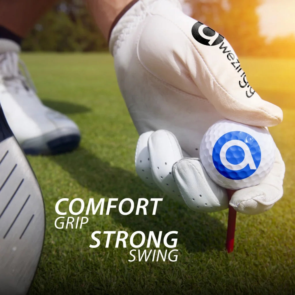 Awezingly Power Touch Cabretta Leather Golf Glove for Men