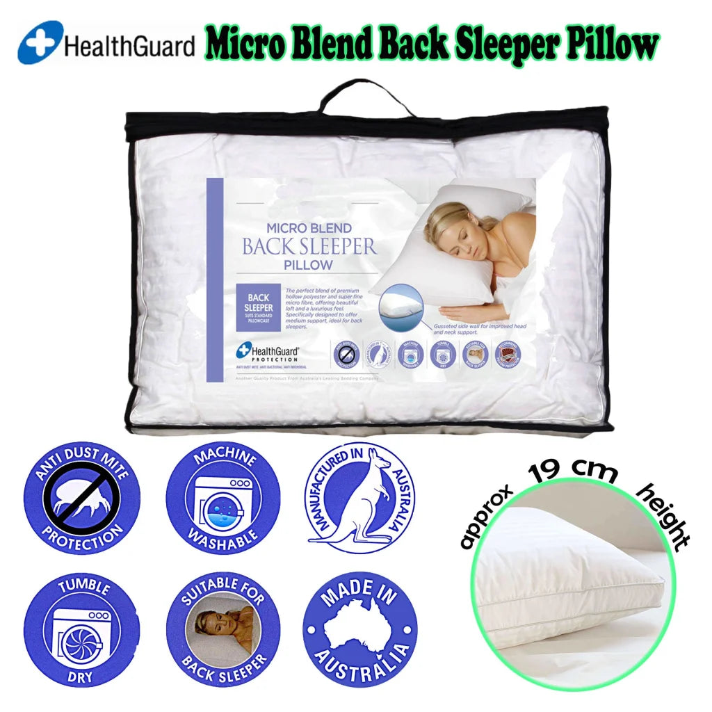 Back Sleeper Pillow Easyrest Micro Blend - Home & Garden