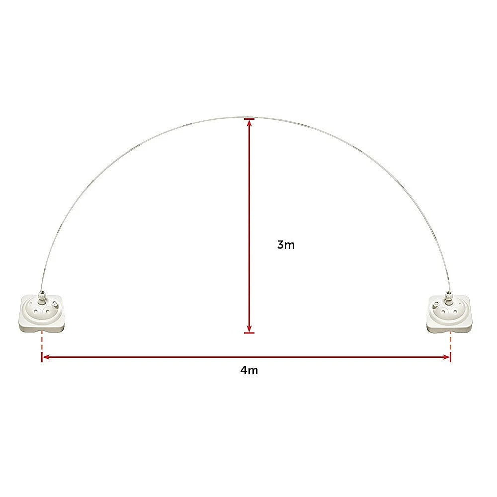 Balloon Arch Column Kit 3x4m Full Set Floor Base Stand