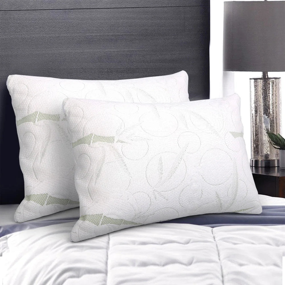 Bamboo Memory Foam Pillows (Set of 2) - Bedding