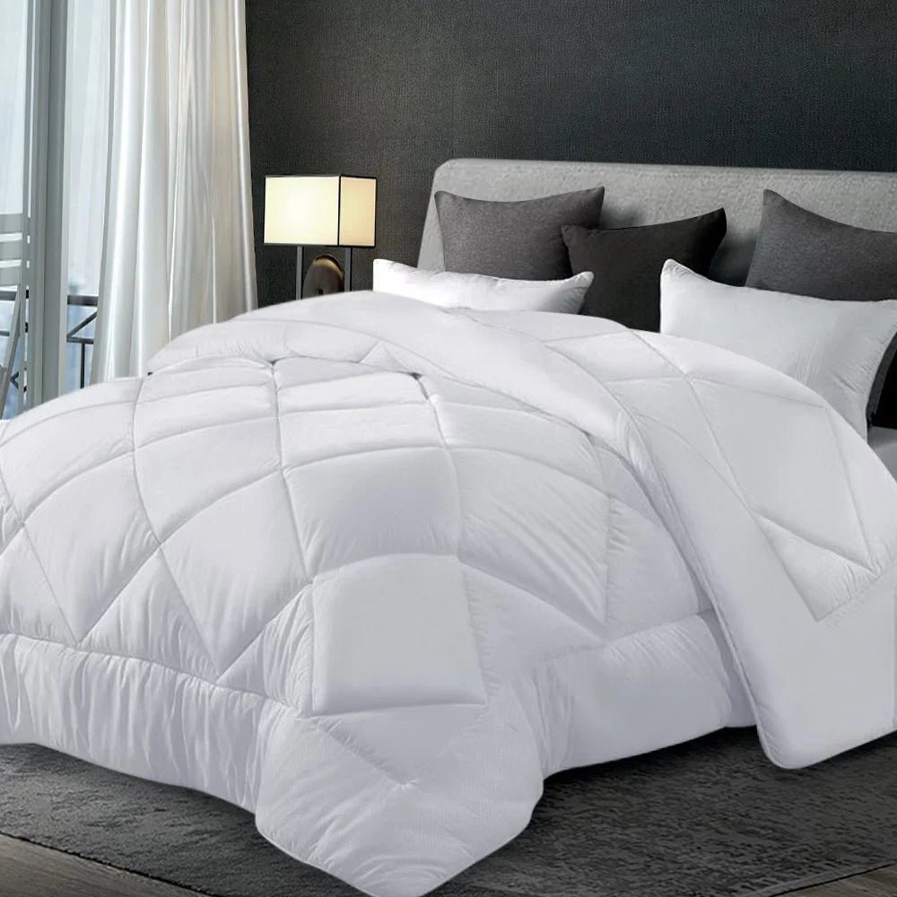 Bamboo Microfibre Quilt 700GSM Queen Size - Giselle Bedding