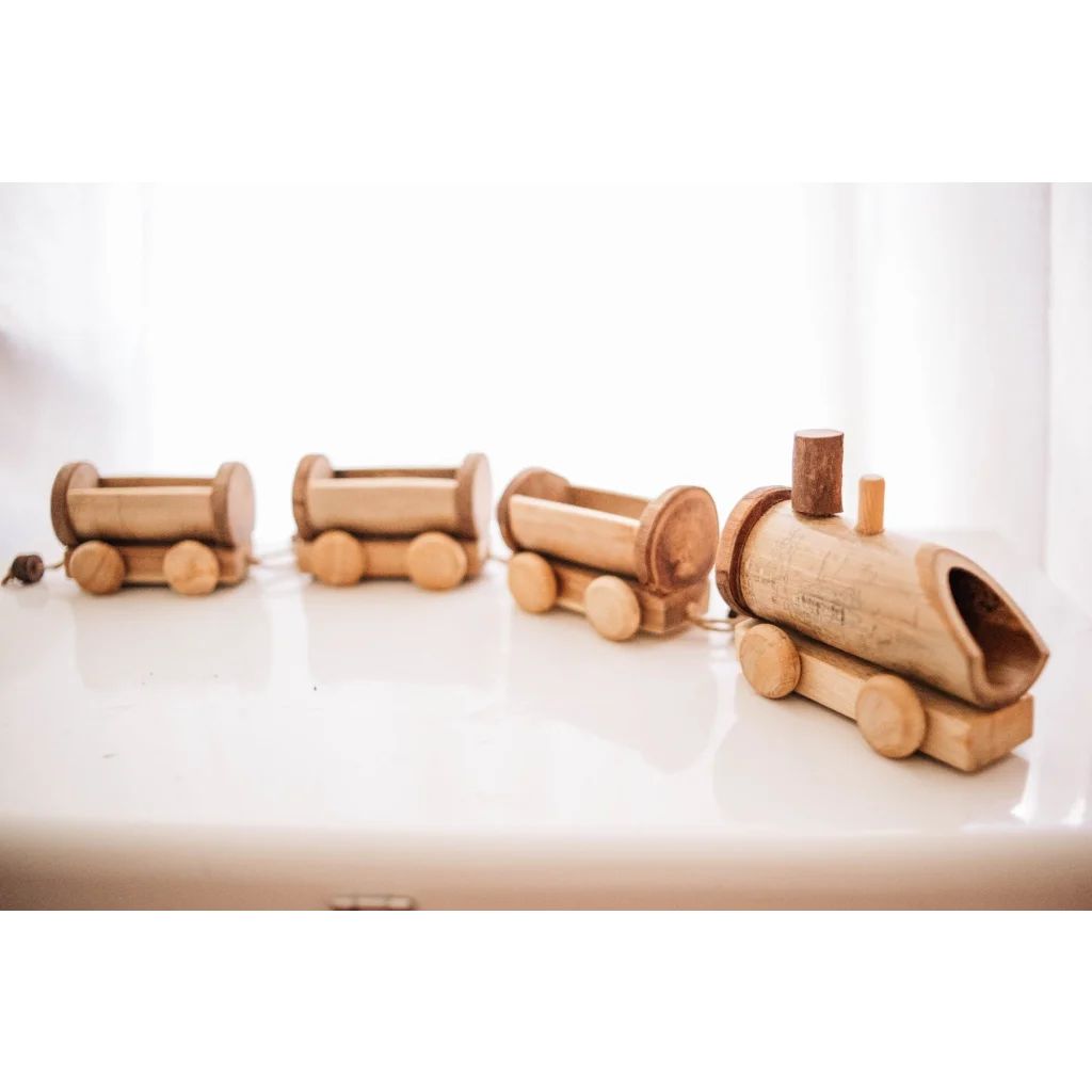 Bamboo Train Toy - Toys