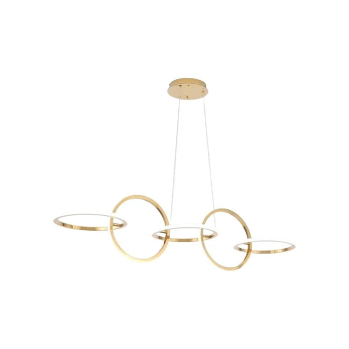BAMDECOR A180 Nordic Golden Circles Kitchen Dining Table