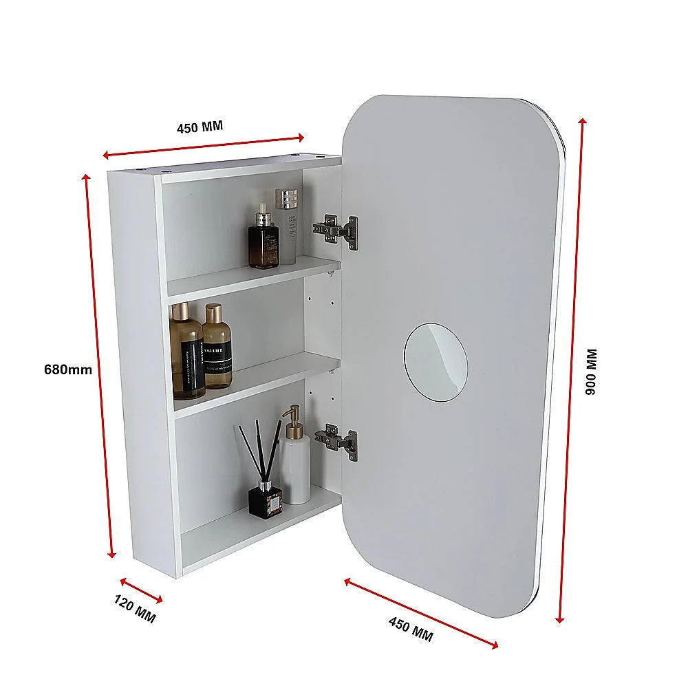 Bathroom Mirror Rectangle Wall Hung Shaving Cabinet Vanity