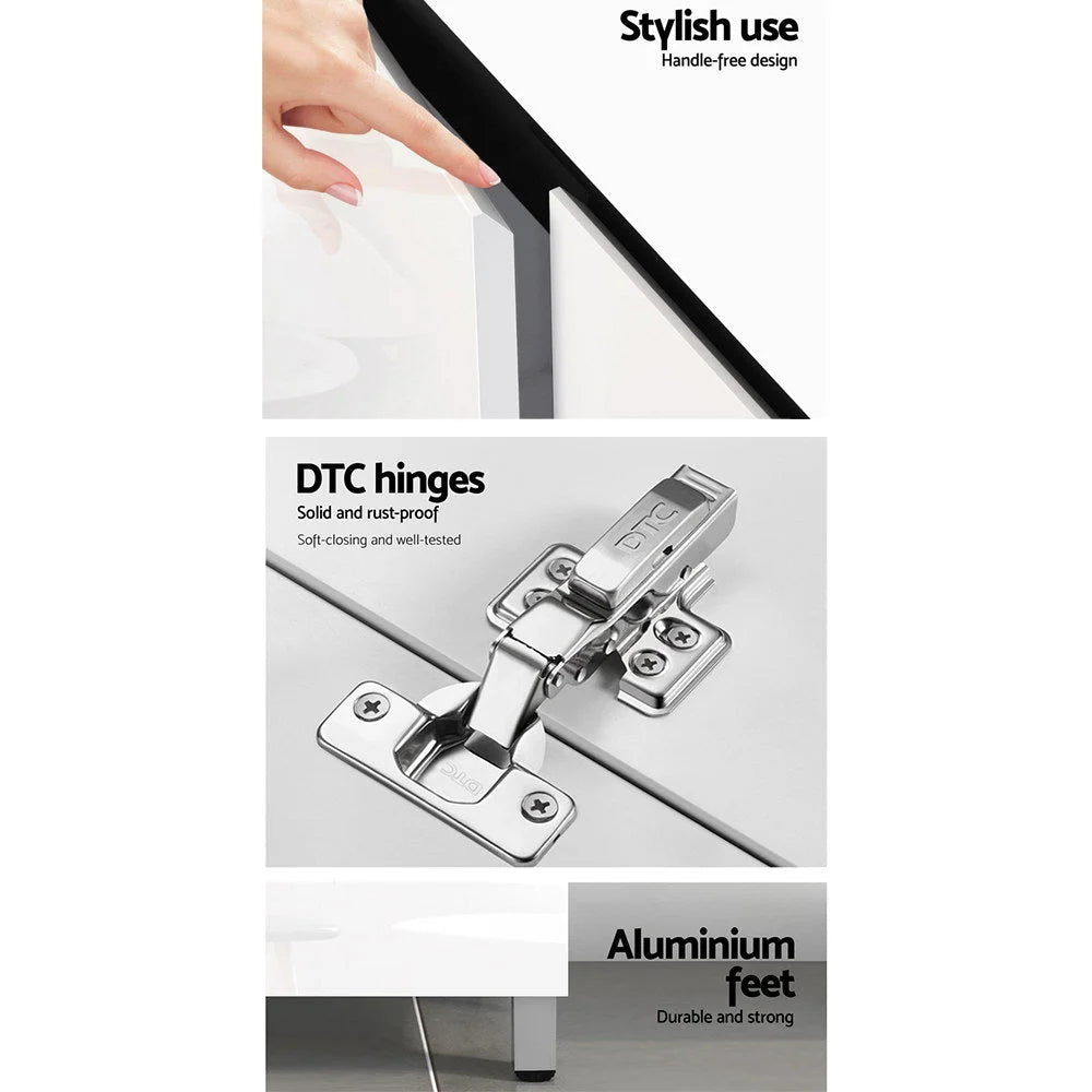 Bathroom Vanity Cabinet Unit 750mm White Wash Basin Sink