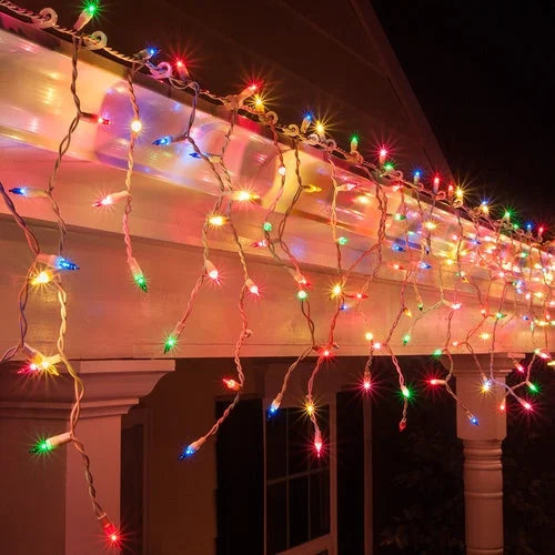 Battery Operated 200 LED Icicle Lights – Available in 2
