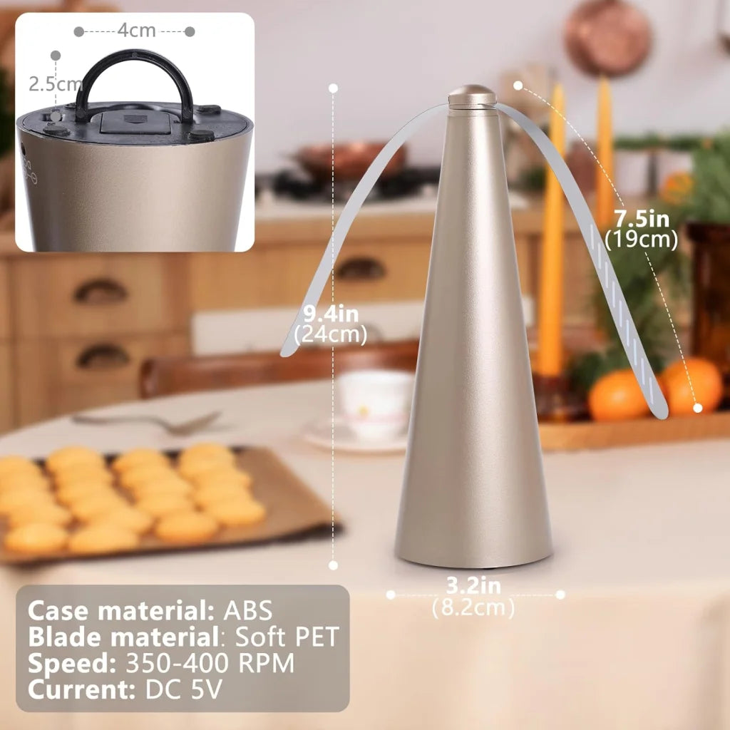 Battery Operated Shoo-Fly Chemical Free Fly Repellent Fan