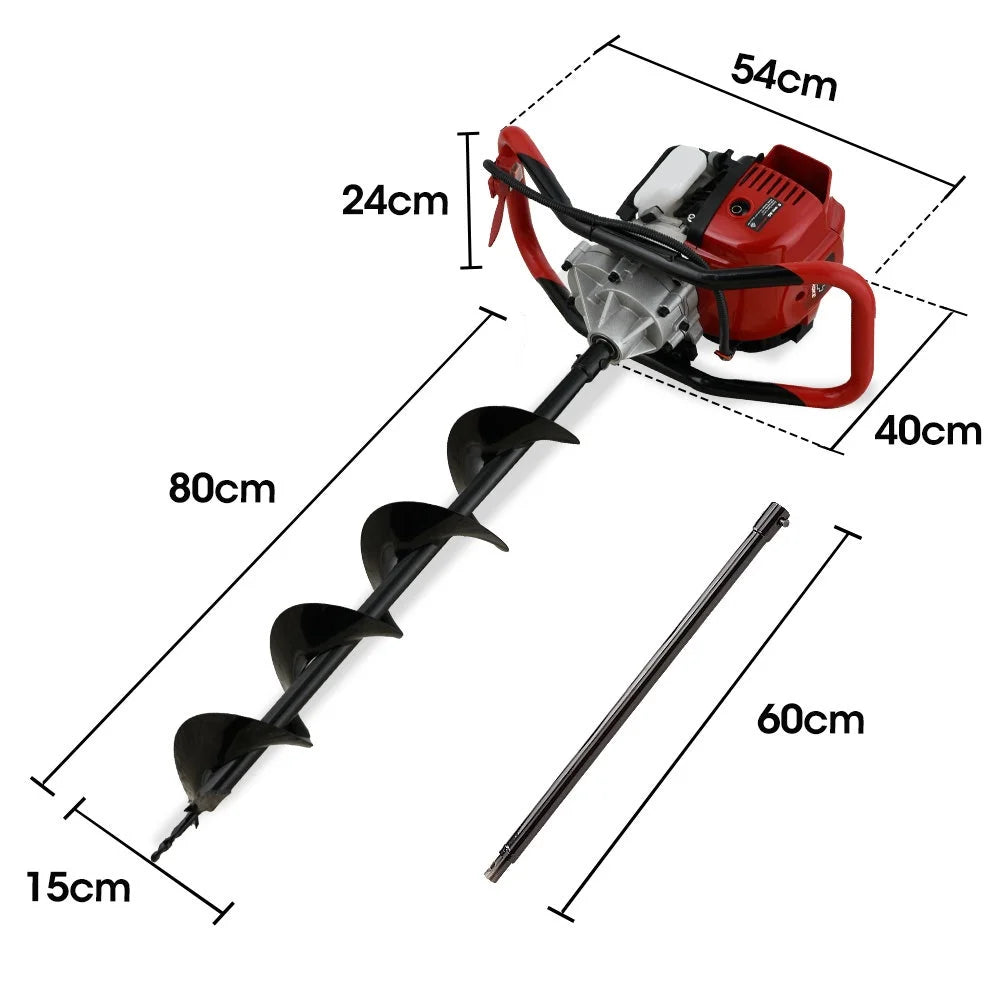 BAUMR-AG BPX-1400 38cc 4-Stroke Petrol Post Hole Digger