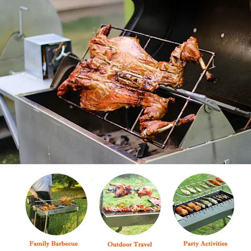 BBQ Rotisserie Motor Spit Stainless Steel Campfire Motor AU