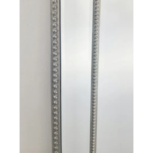 Beaded Framed Mirror Silver - Free Standing 50cm x 170cm