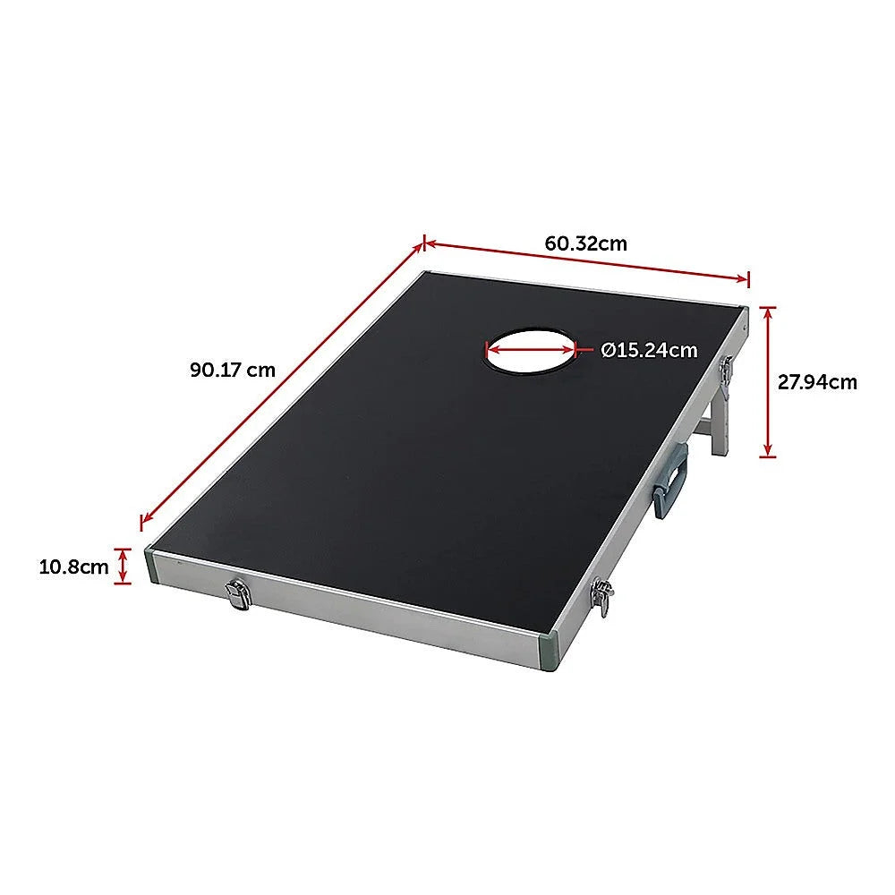 Bean Bag Toss Cornhole Game Set Aluminium Frame Portable