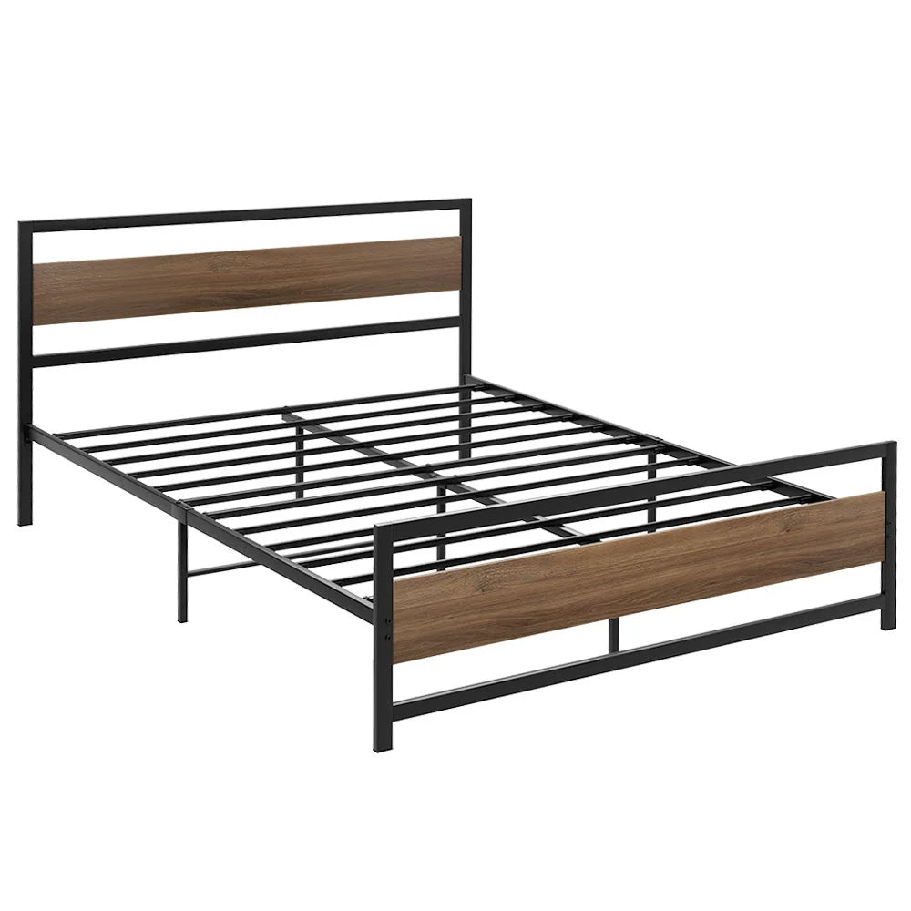 Bed Frame Queen Size Metal Base Mattress Platform