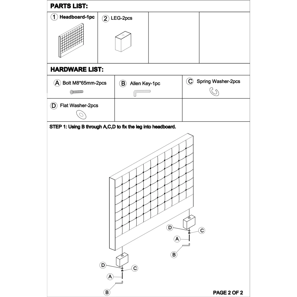 Bed Head King Beige Upholstered Headboard Fabric Tufted
