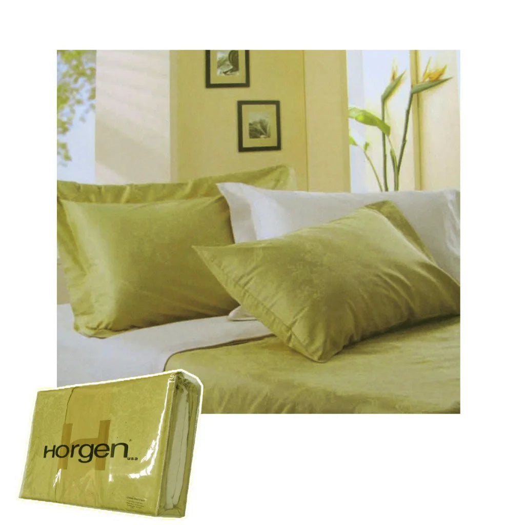 Bed Pack 410TC Horgen Vinelet Green - King - Home & Garden