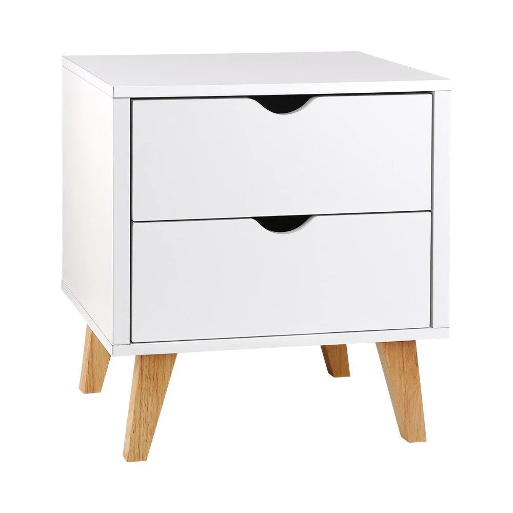 Bedside tables set with colour matched pieces and support fittings