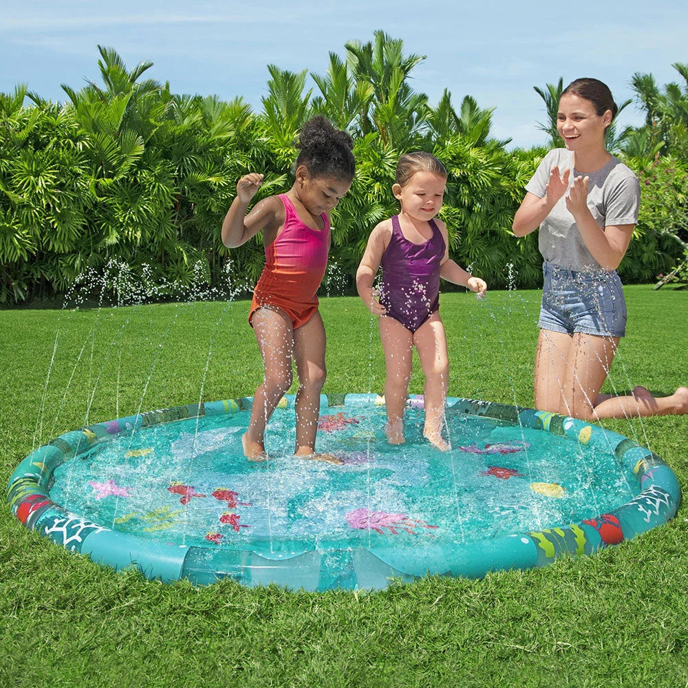 Bestway Kids Inflatable Pad Round Splash Pool Sprinkler