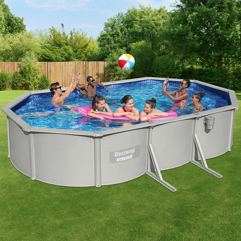 Bestway Swimming Pool 610 x 366cm Steel Frame Round Pool