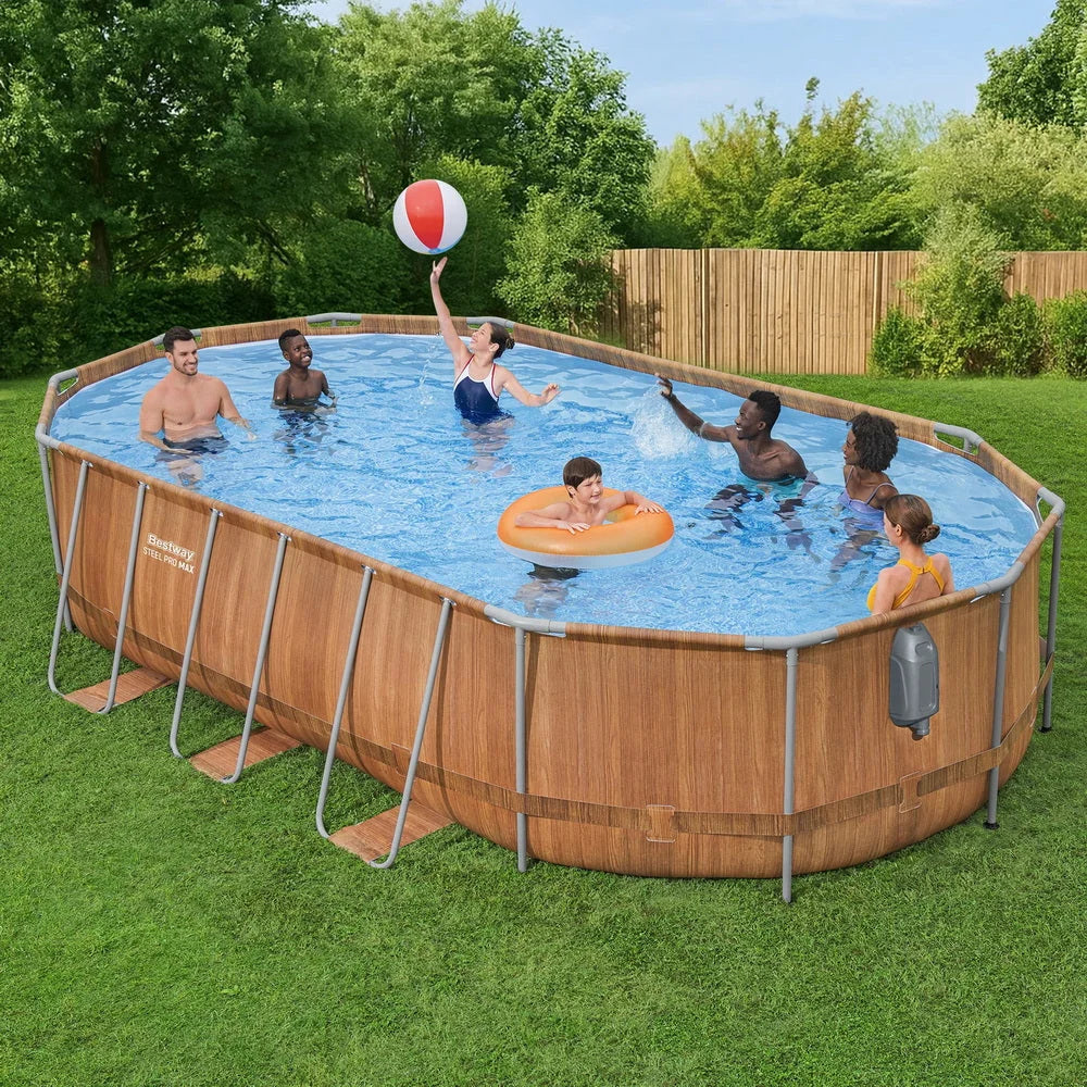 Bestway Swimming Pool Steel Frame Luxury Pool & SPA Massage