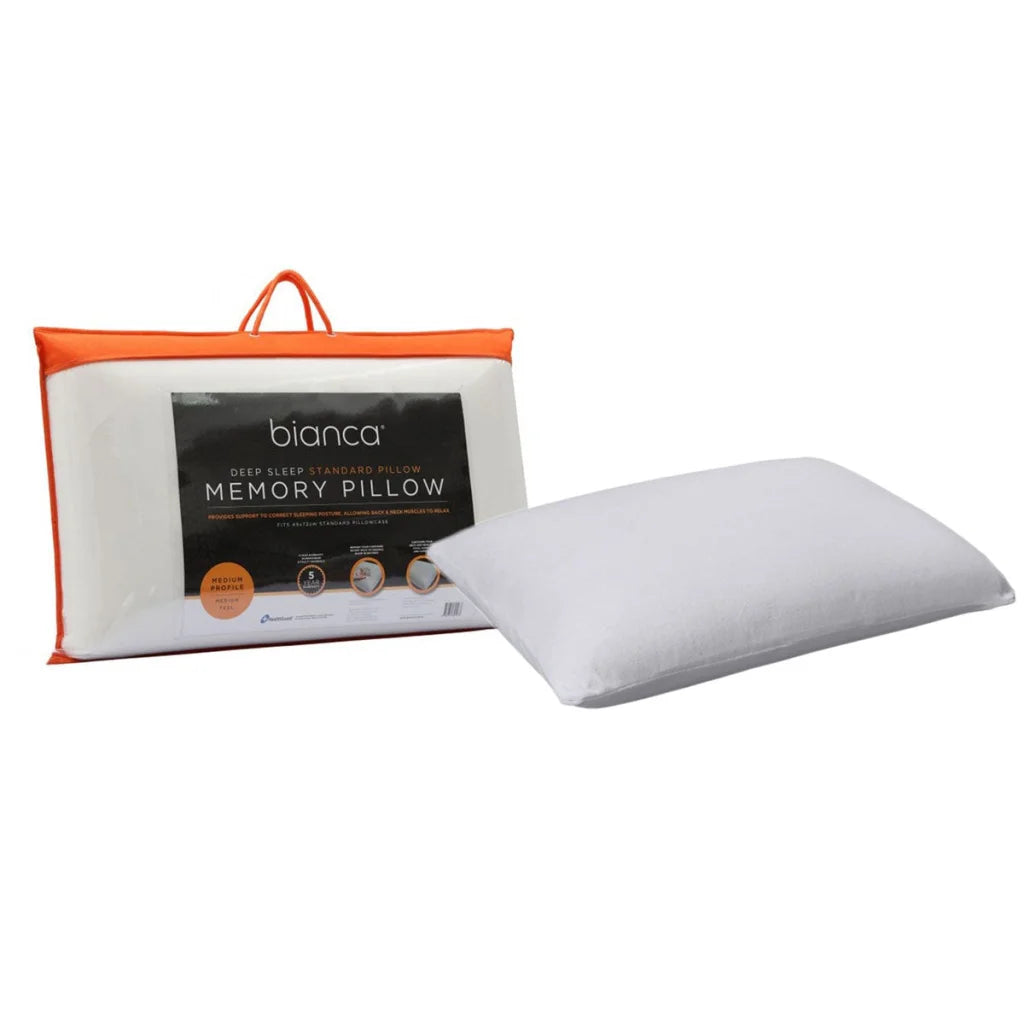 Bianca Memory Foam Standard Profile Pillow - Home & Garden