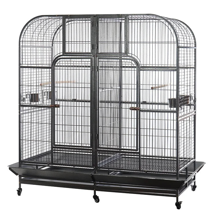 Bird Cage XXXL 185cm Pet Parrot Aviary Perch Castor Wheel