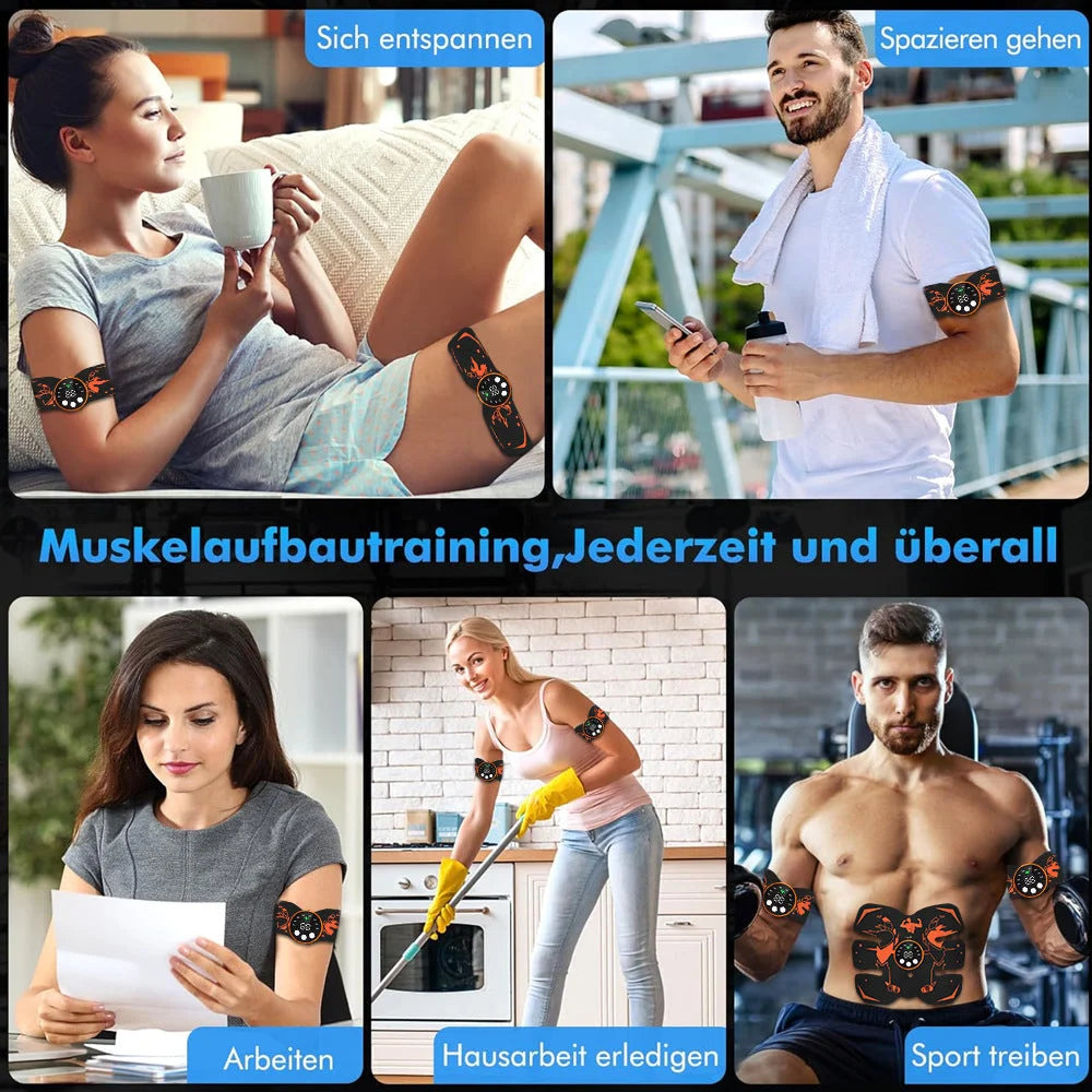 Black and Blue Ultimate EMS Muscle Stimulator Kit - USB