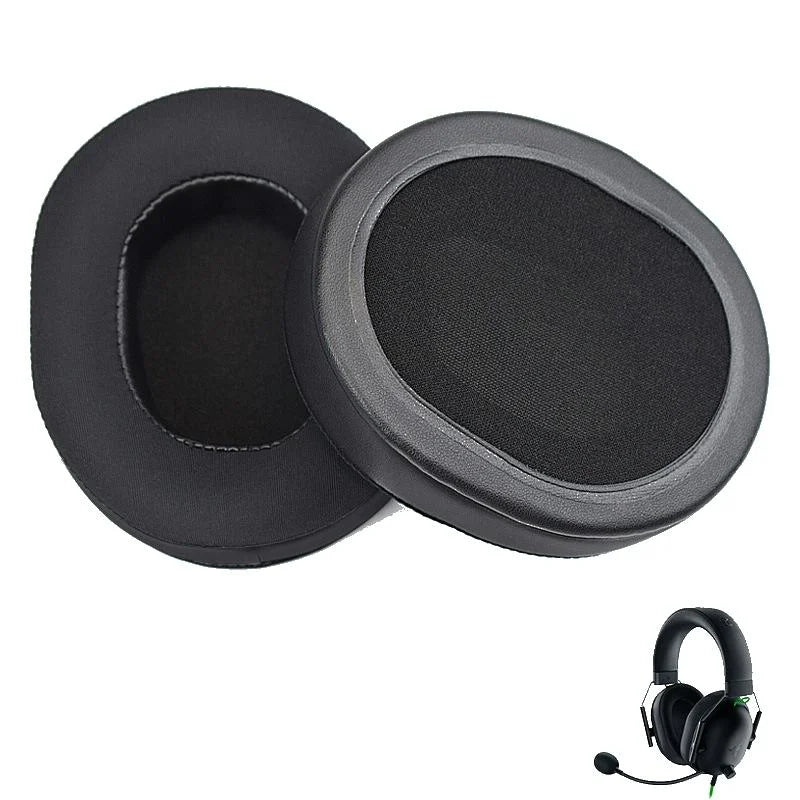 Black Gel Earpads For Razer Blackshark V2 X / Usb Headset - 1 Pair-1915198084971892736