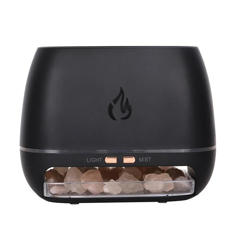 Black Himalayan Salt Flame Aroma Diffuser - 250ml