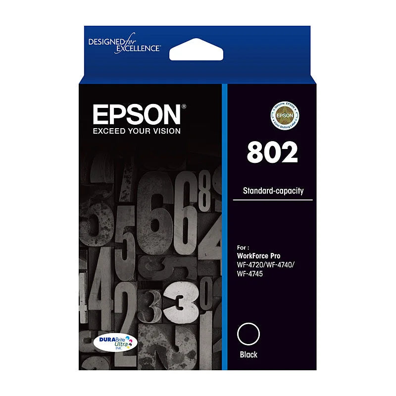 Black Ink Cartridge - EPSON 802