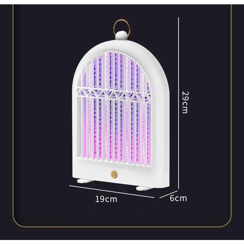 Black USB Wall-Mounted Mosquito Trap - UV Light Automatic