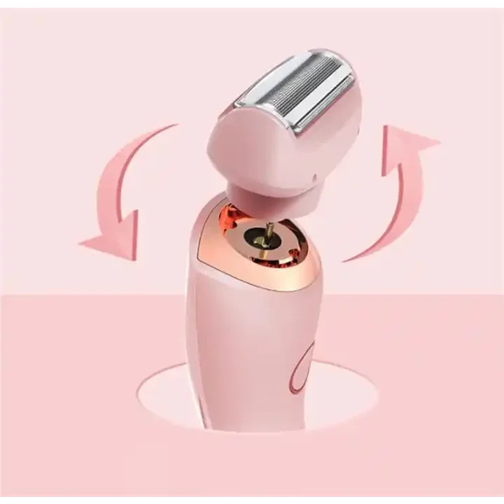 Blue 2-in-1 Electric Razor for Women - Multifunctional