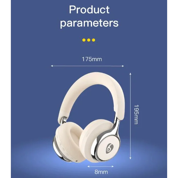 Blue Premium Wireless ANC Headphones - Bluetooth 5.4 32H