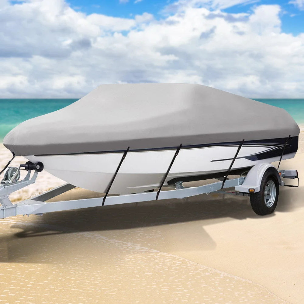 Boat Cover 16-18.5ft Waterproof Grey - Outdoor
