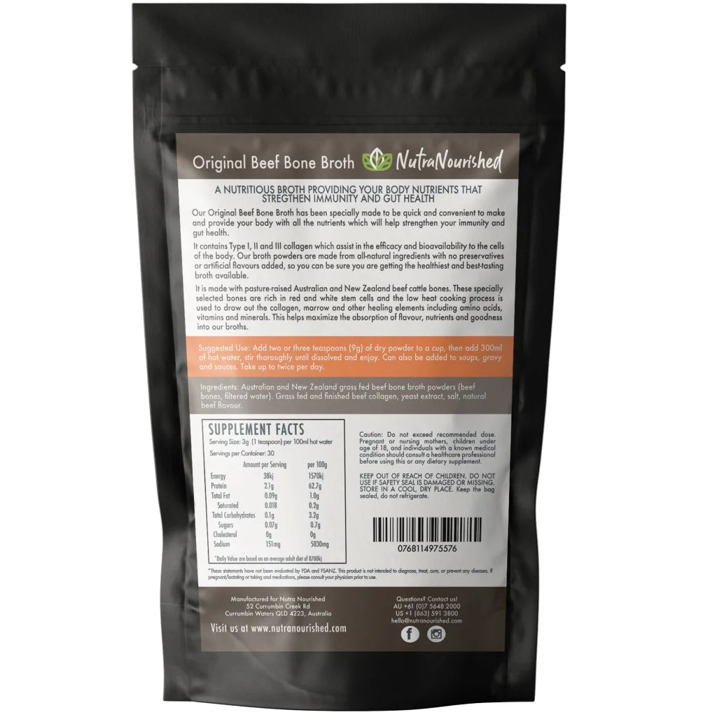 Bone Broth Beef - Premium Grass-Fed from AU/NZ - 90g - Pet
