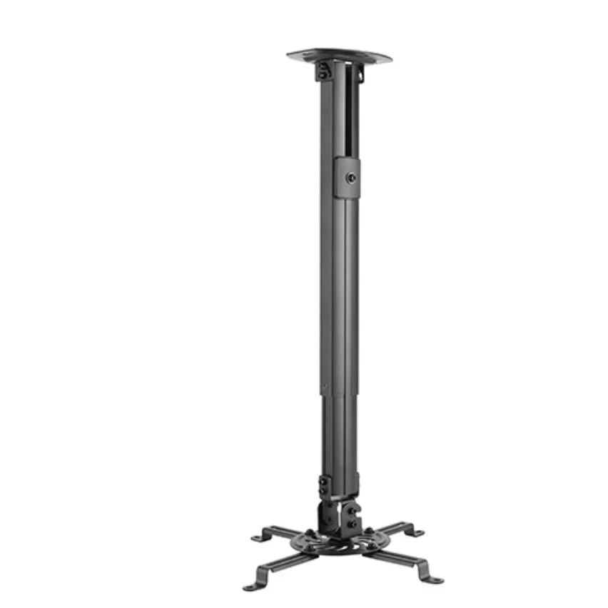 BRATECK Steel Projector Ceiling Mount - Black Fits Most