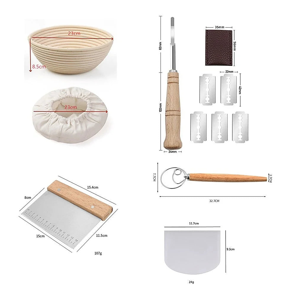 Bread Proofing Set 2 x 9’’ - Sourdough Bread Making Kit
