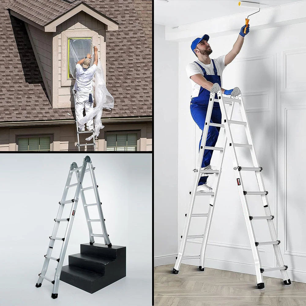 Bullet 5.1m Folding Aluminium Multipurpose Ladder w/